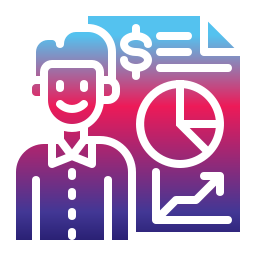 Financial presentation icon