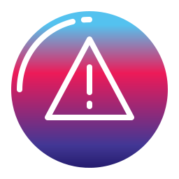 Warning sign icon