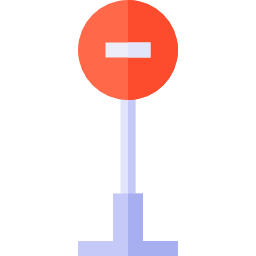 Traffic sign icon