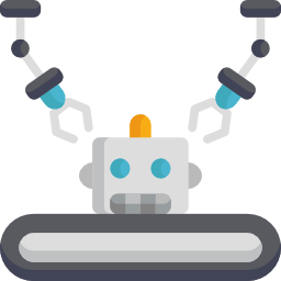 Industrial robot icon