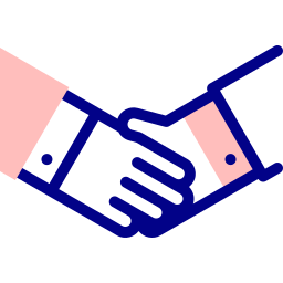 Partnership handshake icon