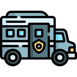 Prisoner transport vehicle icon