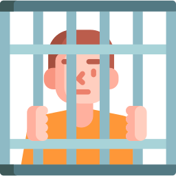 Behind bars icon