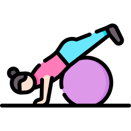 Decline push up icon