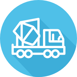 Concrete mixer icon