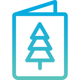 Christmas card icon