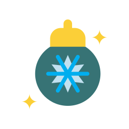 Christmas ball icon