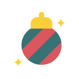 Christmas ball icon