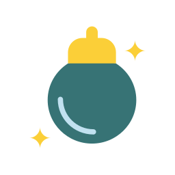 Christmas ball icon