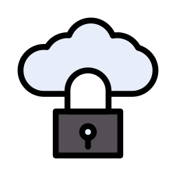 Cloud lock icon