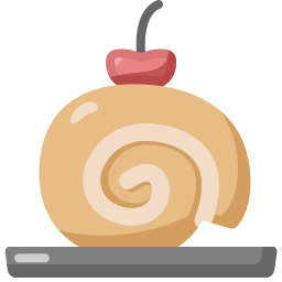 Roll cake icon