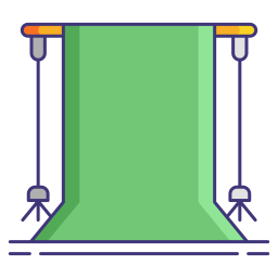 Écran vert Icône