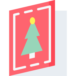 Christmas card icon