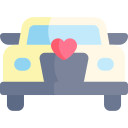 Wedding car icon