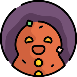 Gingerbread man icon