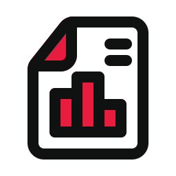 rapport de données Icône
