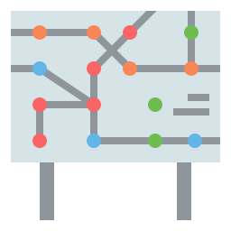 Railway map icon