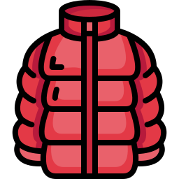 Puffer coat icon