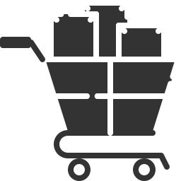 Trolley cart icon