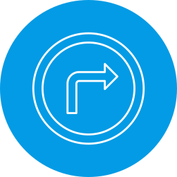 Right turn icon