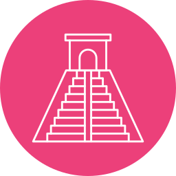 chichen itza pyramide icon