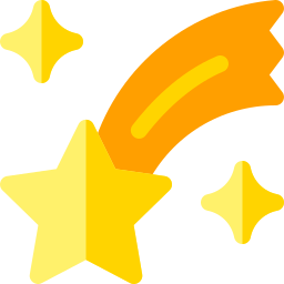 Falling star icon