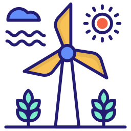 Wind energy icon