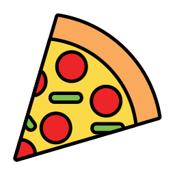 Pizza slice icon