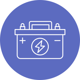 Car battery icon