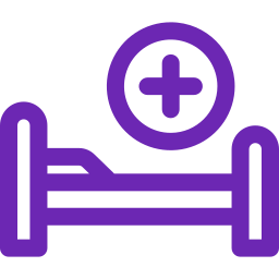 Hospital bed icon