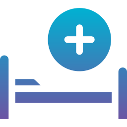 lit d'hôpital Icône