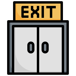 Exit door icon