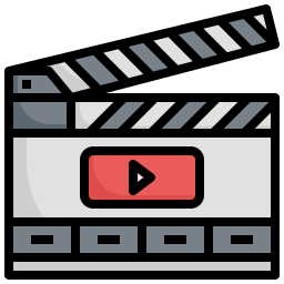 Film clapperboard icon