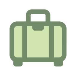 Travel bag icon