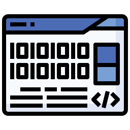 Binary code icon