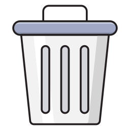 Trash can icon