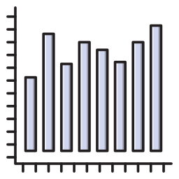 gráfico de barras Ícone