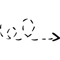 Scribble broken line icon