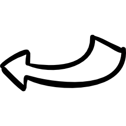 Back drawn arrow icon