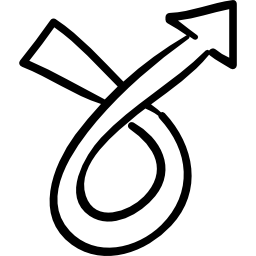 Loop right arrow outline icon