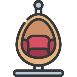 Egg chair icon