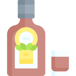 Herbal liquor icon