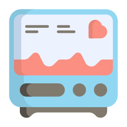 Heart monitoring icon