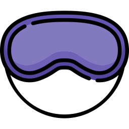 Sleeping mask icon