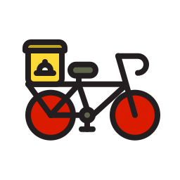 Delivery bike icon