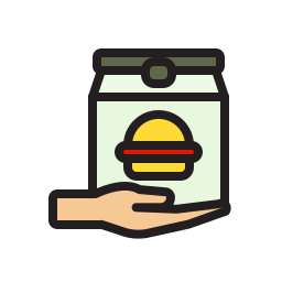 Food delivery icon