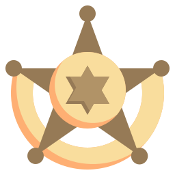 Sheriff badge icon