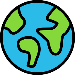 Planet earth icon