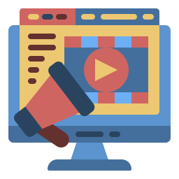 Video marketing icon