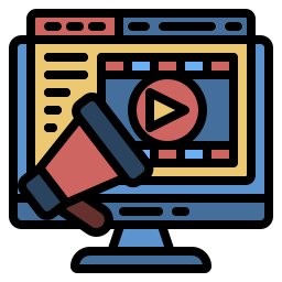 Video marketing icon